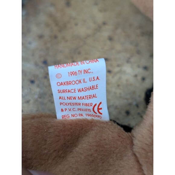 Doby the Doberman – Retired TY Beanie Baby (1997, PVC Pellets, 4th Gen Tag) - Picture 4 of 7